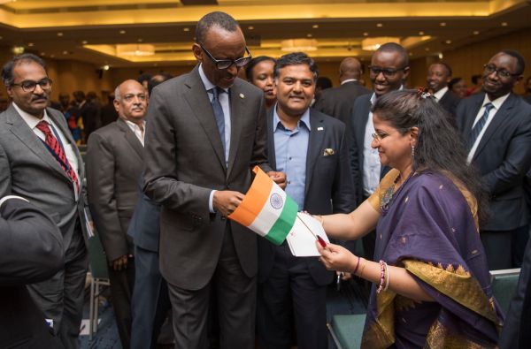 President Kagame and Prime Minister Narendra Modi of India attend the India-Rwanda Business Forum | Kigali, 24 July 2018