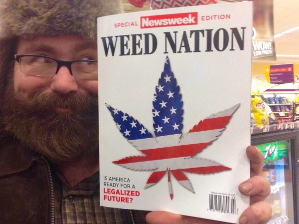 Marijuana Magazine Cover, 2/2015, by Mike Mozart of TheToyChannel and JeepersMedia on YouTube #Marijuana