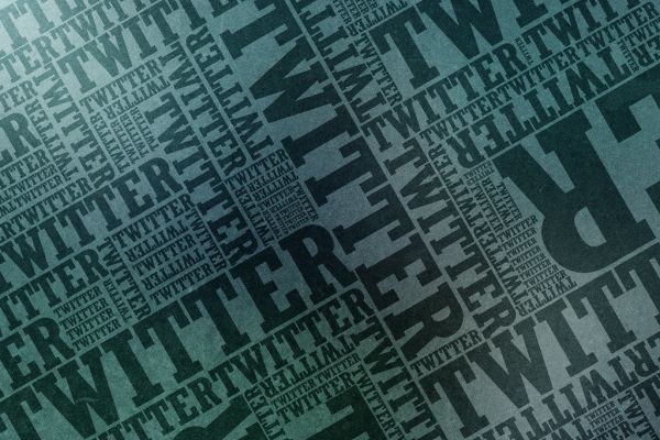 Twitter typographic wallpaper
