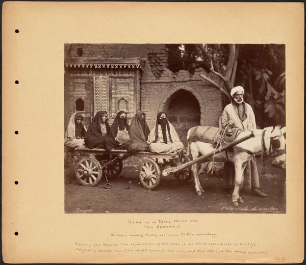Arab with Three Wives and Two Servants