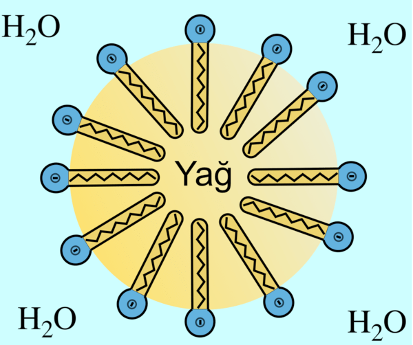 Yüzeyi aktif madde ve yağ kabakası