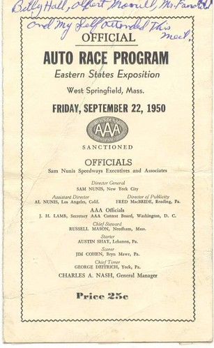 1950 AAA Eastern Circuit Big Car Championship Season (Seavey Collection)