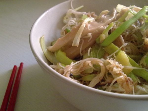 Noodles w/ vegetables - Fideos chinos con verduras