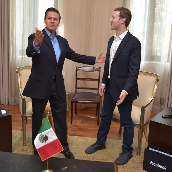 Visita de Mark Zuckerberg a Los Pinos.