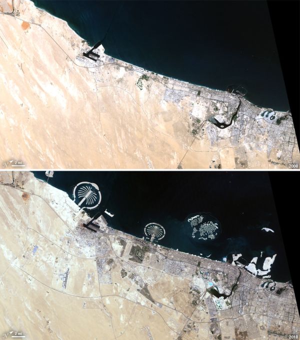 Landsat View: Dubai, United Arab Emirates