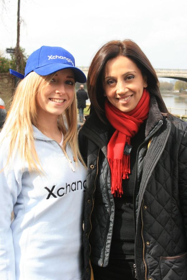 Lauren and BBC news reader Riz Lateef