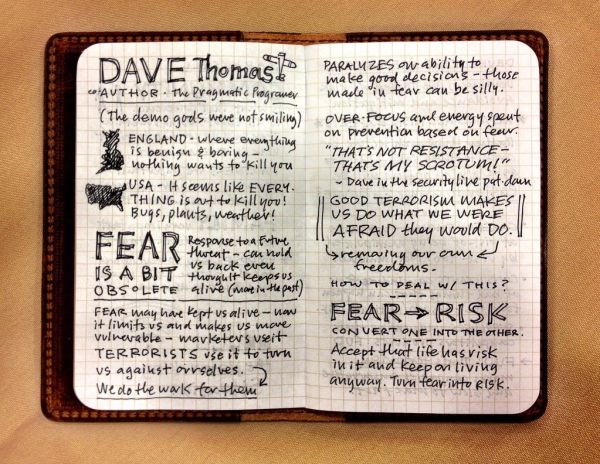 Dave Thomas @PragDave sketchnotes from #ThatConference