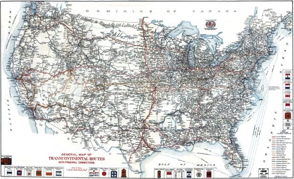 AAA United States Road Map 1918