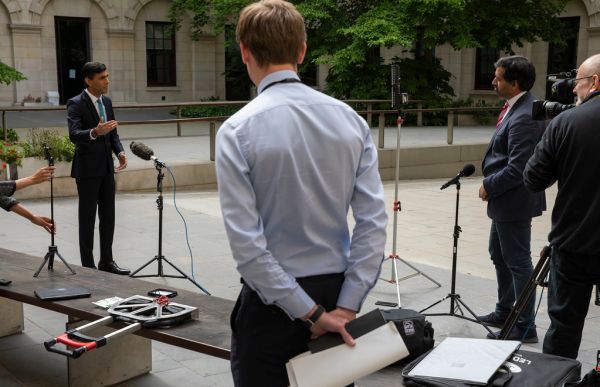 The Chancellor is interviewed by BBC News