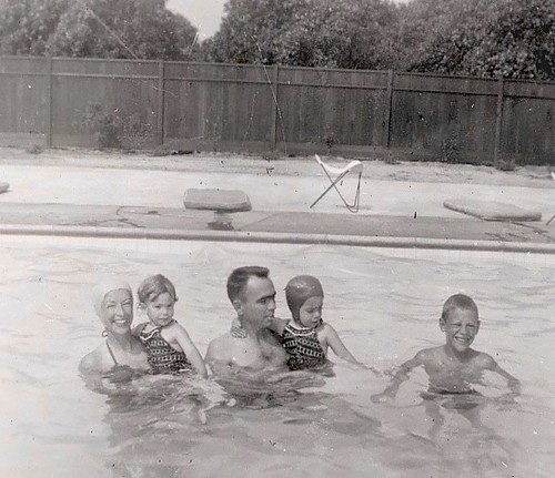 Swimming in Riverside - March 1954