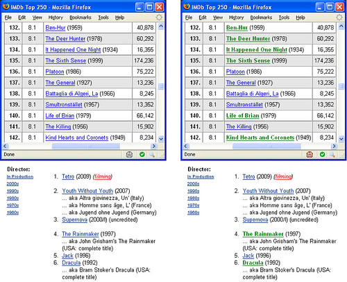 IMDB 'My Movies' enhancer (Greasemonkey Script)
