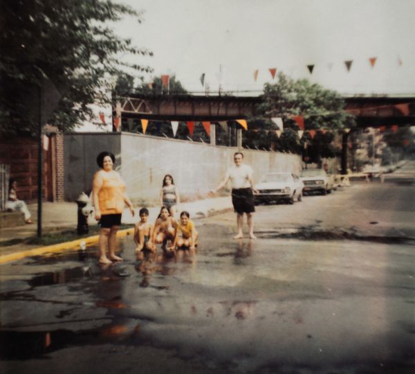 Johnny Pump Sprinkler Cap summer Brooklyn street mom cousins cool