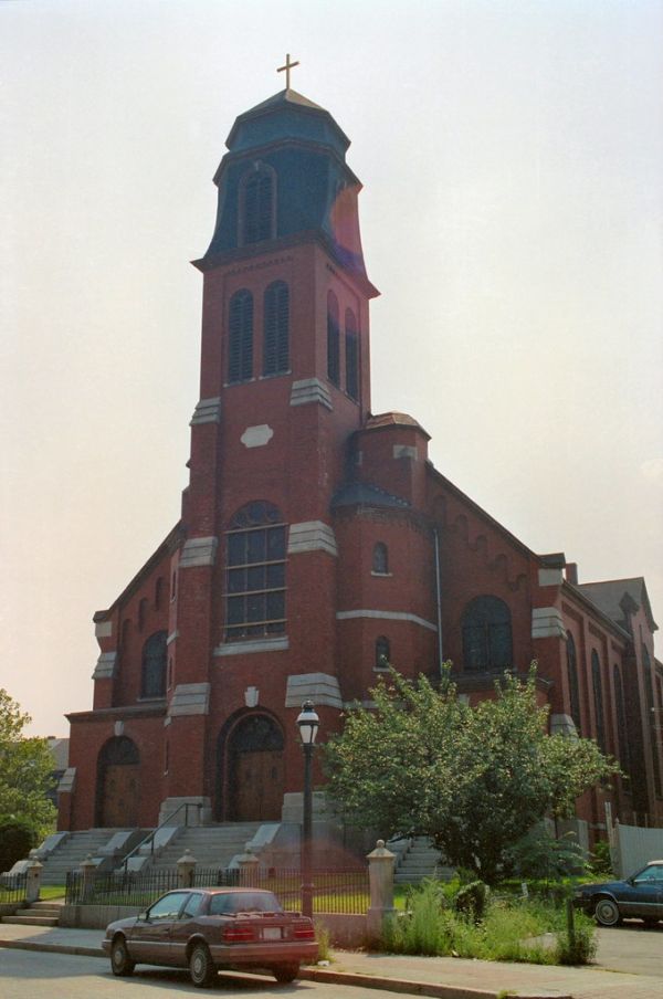 K_06a Federal Hill - St. John's Roman Catholic Church (1871) – 352 Atwells Avenue (at Sutton Street) - Looking South-East [See K_06b for Current State of Site]