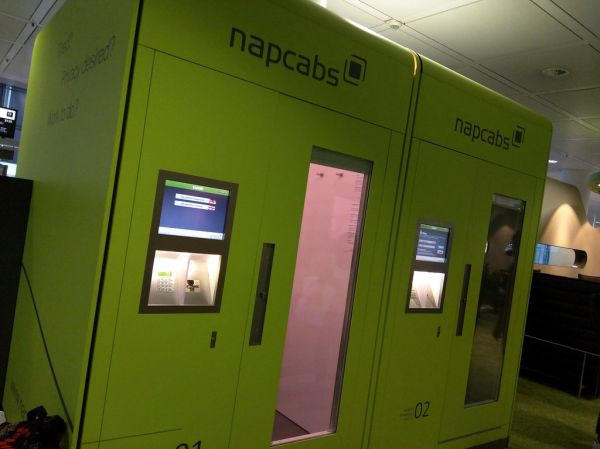 Napcab coin-operated sleep-pod 1, Munich Airport, Germany