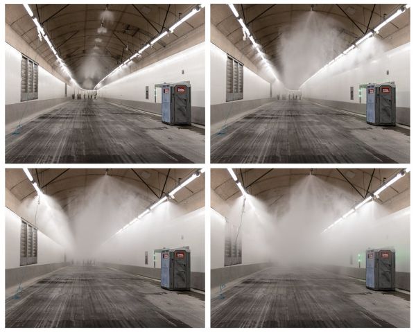 Tunnel deluge system test