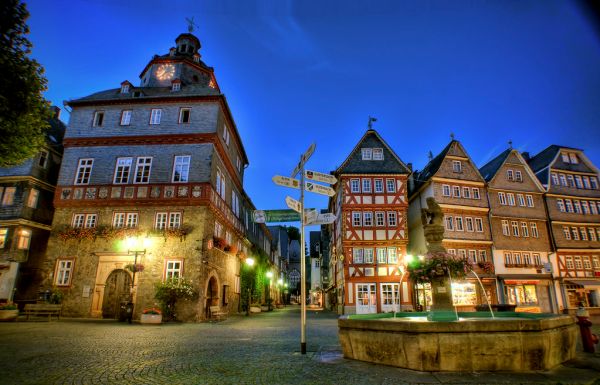 Herborn Market Place in Germany