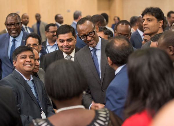 President Kagame and Prime Minister Narendra Modi of India attend the India-Rwanda Business Forum | Kigali, 24 July 2018