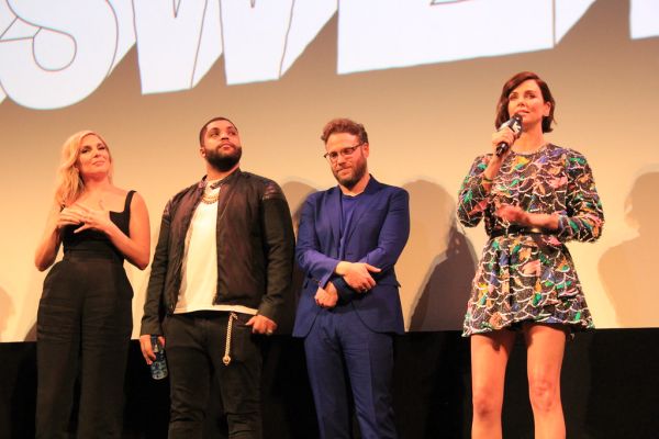 Cast of Long Shot: Charlize Theron, Seth Rogen, O'Shea Jackson Jr., june Diane Raphael at SXSW 2019