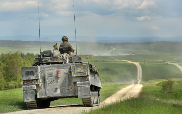Warrior Infantry Fighting Vehicle in Germany