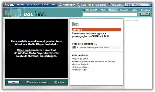UOL News também discrimina não-usuários do Windows