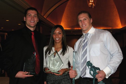 Steve Gatena USC Football, Lauren Brown and Clay Matthews Green Bay Packers