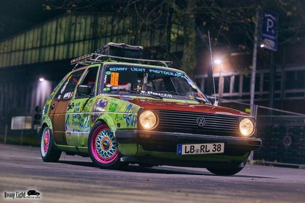 VW Golf MK2 CL Hoodride Ratte Automotive car photographer Ronny Light