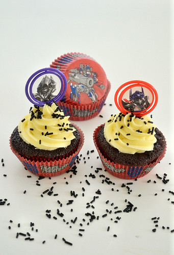 Transformers Birthday Cupcakes