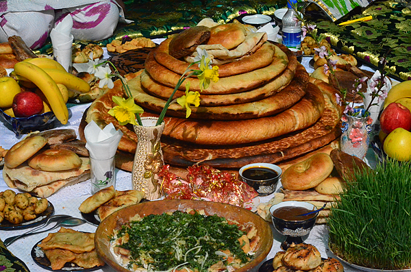 Navruz table in Tajikistan