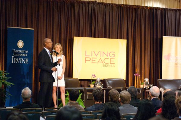 Charlize Theron at UC-Irvine Living Peace Series. December 4, 2010.