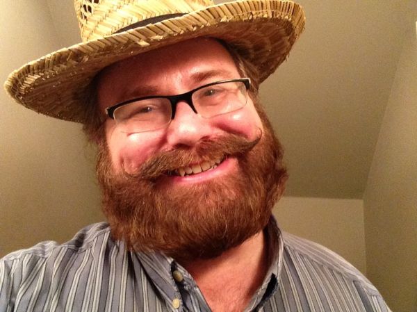 Mike Mozart's Straw hat, Smile, and new Beard!