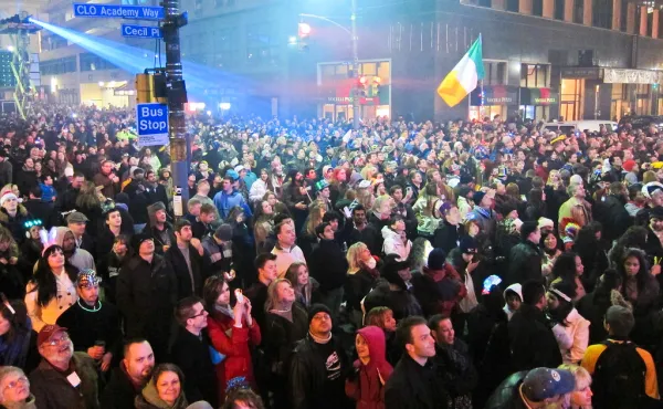 Crowd at New Years Eve Celebration in Pittsburgh