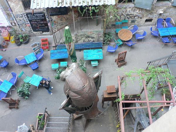 View of the courtyard from the Anne Frank Museum in Berlin