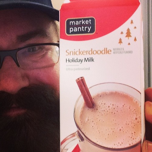 Target had Snickerdoodle Flavored Milk! It's been selling out so this is the first time that I could buy it! With Mike Mozart at Target