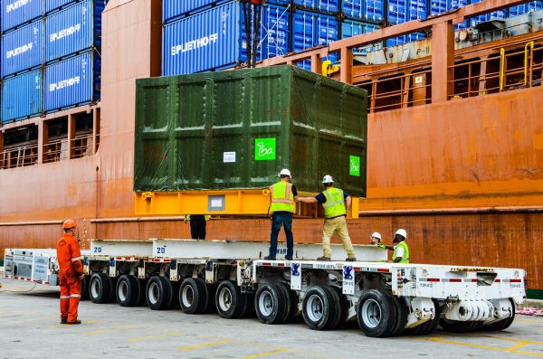 $25 million state-of-the-art cancer treatment equipment moves through JAXPORT