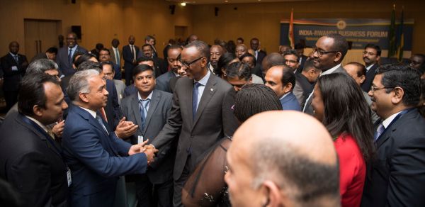 President Kagame and Prime Minister Narendra Modi of India attend the India-Rwanda Business Forum | Kigali, 24 July 2018