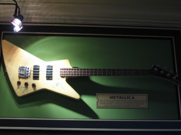 Metallica Guitar at the Hard Rock Cafe