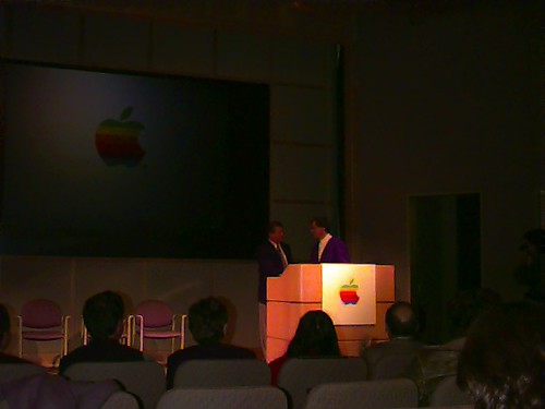 Gil Amelio brings Steve Jobs out, Apple Town Hall - 12 20 96