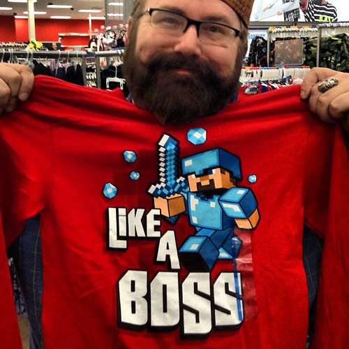 MINECRAFT 'Like a Boss' Long Sleeve T-Shirt at Target with Mike Mozart