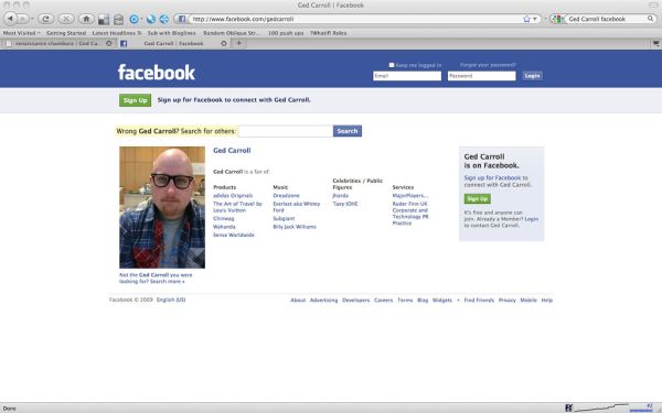 facebook public profile