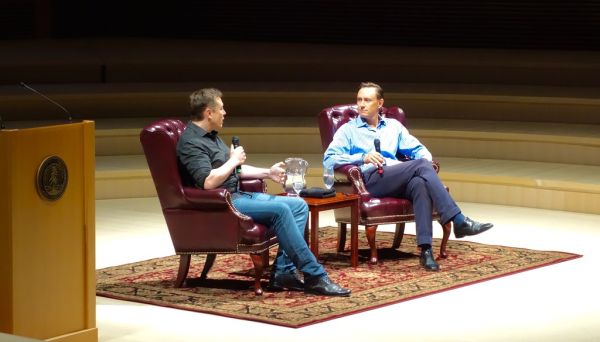 Photos from my Elon Musk interview at Stanford for FutureFest