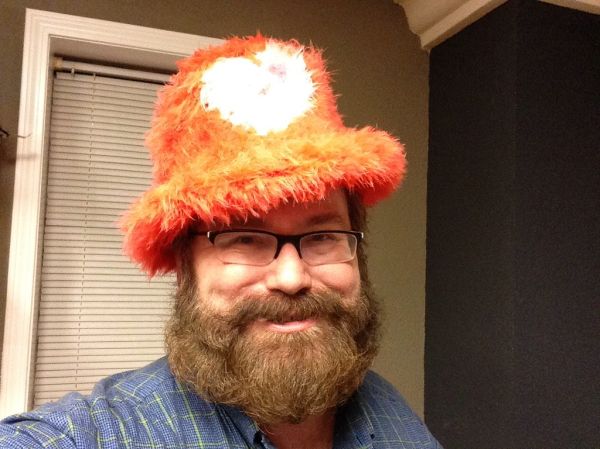 Valentines Beard and Hat! The Beard is Real.. Many Hats of Mike Mozart! Many from my Live Streaming BlogTV Shows and YouTube Toy Review Videos !