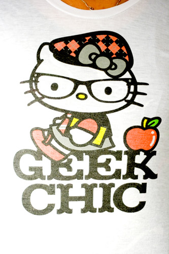 Hello Kitty Geek Chic Baby Doll Tee by MIGHTY FINE
