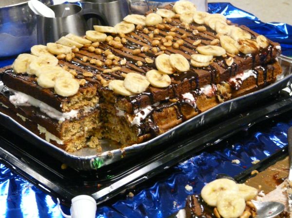 Banana Split Birthday Cake