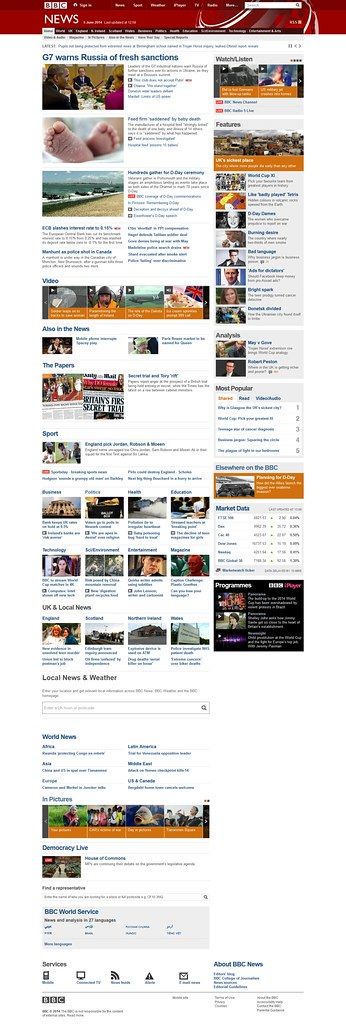 BBC News - Home June 5 current desktop site