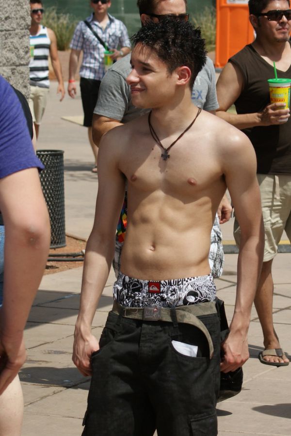 Shirtless Guy at Phoenix Gay Pride Parade