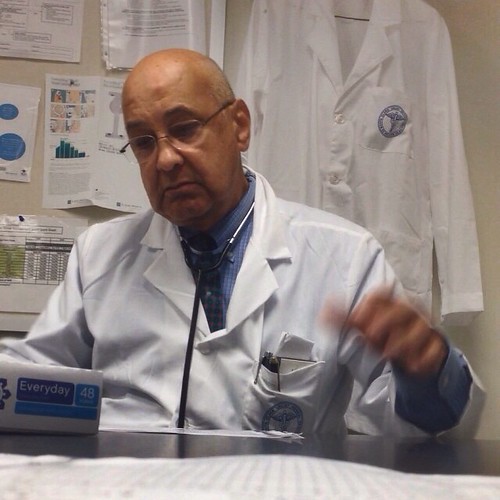 Laughs on cardiology rounds.