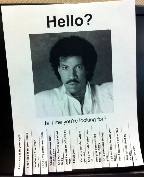Hello, Lionel