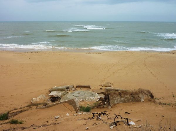 blockhaus kora karola, ars en ré, ile de ré, vestiges batterie kathe
