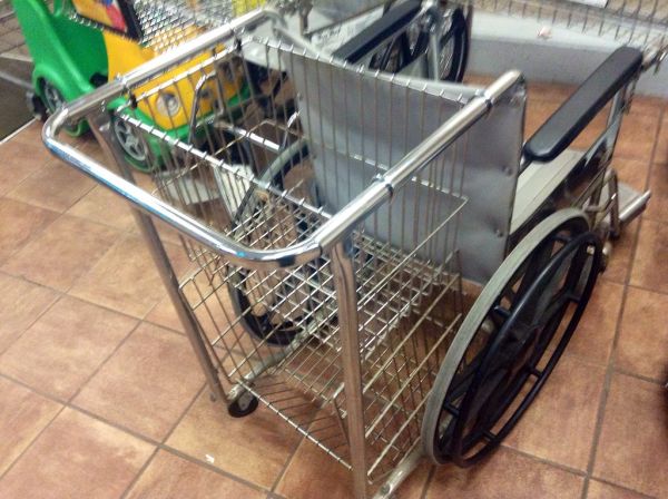 Wheelchair Shopping Cart at Price Chopper Grocery Store. Pics by Mike Mozart of TheToyChannel and JeepersMedia on YouTube. #Wheelchair #WheelChairShoppingCart