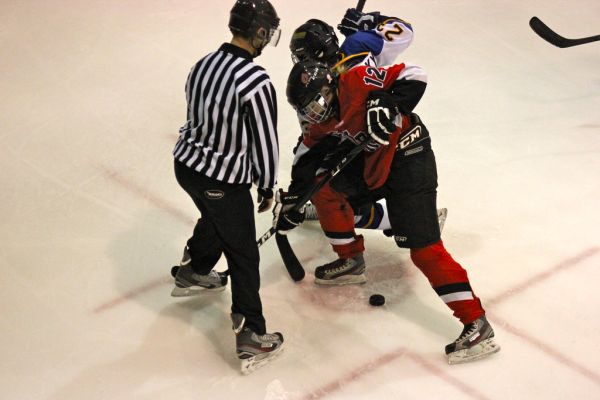 The 2012 Chicago Fury U14 AAA Girls Hockey Team vs Naperville Sabres Boys Pee Wee's in an exhibition game at Rocket Ice Arena in Naperville, Illinois on February 22nd, 2013.